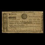 Canada, Wfd. Nelson & Cie., 10 sous <br /> 22 juillet 1837