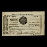 Canada, Wfd. Nelson & Cie., 30 sous <br /> 22 juillet 1837