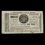 Canada, Wfd. Nelson & Cie., 60 sous <br /> 22 juillet 1837