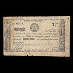 Canada, Jos. T. Drolet, 7 1/2 pence <br /> 28 août 1837