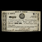 Canada, E. & D. Masson, 15 sous <br /> 25 juillet 1837