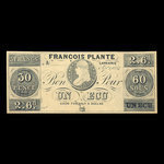 Canada, François Plante, 60 sous <br /> 1 septembre 1837
