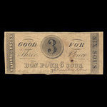 Canada, Cuvillier & Fils, 3 pence <br /> 10 juillet 1837