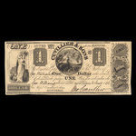 Canada, Cuvillier & Fils, 1 dollar <br /> 2 janvier 1838