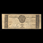 Canada, W. & J. Bell, 15 pence <br /> 4 juillet 1837