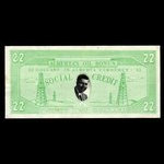 Canada, Parti crédit social d'Alberta, 22 dollars <br /> 1963
