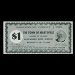 Canada, Ville de Marysville, 1 dollar <br /> 1962