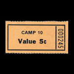 Canada, Camp 10, 5 cents <br /> novembre 1946