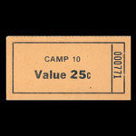 Canada, Camp 10, 25 cents <br /> novembre 1946