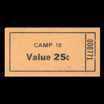 Canada, Camp 10, 25 cents <br /> novembre 1946