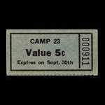 Canada, Camp 23, 5 cents <br /> 30 septembre 1945