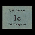 Canada, Camp 40, 1 cent <br /> mai 1946