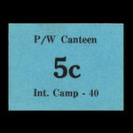 Canada, Camp 40, 5 cents <br /> mai 1946