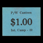 Canada, Camp 40, 1 dollar <br /> mai 1946