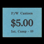 Canada, Camp 40, 5 dollars <br /> mai 1946