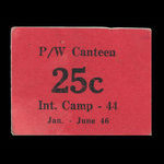 Canada, Camp 44, 25 cents <br /> 30 juin 1946