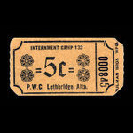 Canada, Camp 133, 5 cents <br /> décembre 1946