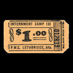 Canada, Camp 133, 1 dollar <br /> décembre 1946