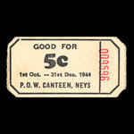 Canada, Camp 100, 5 cents <br /> 31 décembre 1944