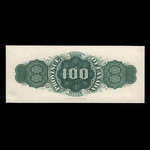 Canada, Province du Canada, 100 dollars <br /> 1866