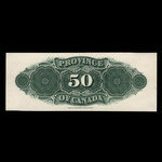 Canada, Province du Canada, 50 dollars <br /> 1866