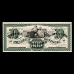 Canada, Province du Canada, 500 dollars <br /> 1 octobre 1866