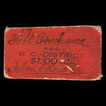 Canada, Compagnie de la Baie d'Hudson, 1 dollar <br /> 1927