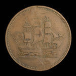 Canada, inconnu, 1/2 penny <br /> 1835