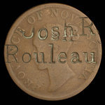 Canada, Province de la Nouvelle-Écosse, 1/2 penny <br /> 1840