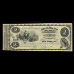 Canada, Jewett & Pitcher, 2 dollars <br /> 1 décembre 1873