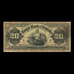 Canada, Banque Royale du Canada, 20 dollars <br /> 2 janvier 1901