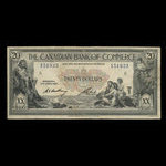 Canada, Canadian Bank of Commerce, 20 dollars <br /> 2 janvier 1917