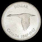 Canada, Élisabeth II, 1 dollar <br /> 1967