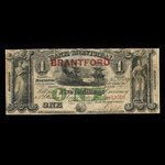 Canada, Banque de Montréal, 1 dollar <br /> 1 janvier 1849