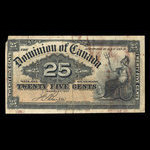 Canada, Dominion du Canada, 25 cents <br /> 2 janvier 1900