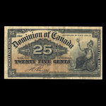 Canada, Dominion du Canada, 25 cents <br /> 2 janvier 1900