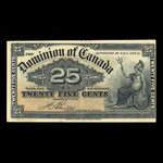Canada, Dominion du Canada, 25 cents <br /> 2 janvier 1900