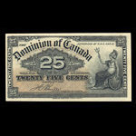 Canada, Dominion du Canada, 25 cents <br /> 2 janvier 1900