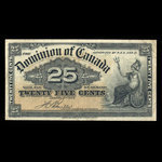 Canada, Dominion du Canada, 25 cents <br /> 2 janvier 1900