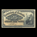 Canada, Dominion du Canada, 25 cents <br /> 2 janvier 1900