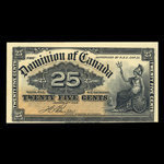 Canada, Dominion du Canada, 25 cents <br /> 2 janvier 1900