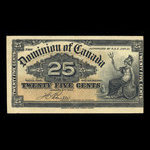 Canada, Dominion du Canada, 25 cents <br /> 2 janvier 1900