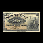 Canada, Dominion du Canada, 25 cents <br /> 2 janvier 1900