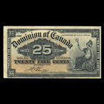 Canada, Dominion du Canada, 25 cents <br /> 2 janvier 1900