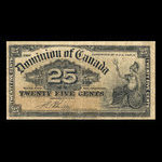 Canada, Dominion du Canada, 25 cents <br /> 2 janvier 1900