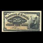 Canada, Dominion du Canada, 25 cents <br /> 2 janvier 1900