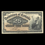 Canada, Dominion du Canada, 25 cents <br /> 2 janvier 1900