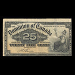 Canada, Dominion du Canada, 25 cents <br /> 2 janvier 1900