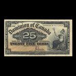 Canada, Dominion du Canada, 25 cents <br /> 2 janvier 1900