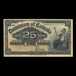 Canada, Dominion du Canada, 25 cents <br /> 2 janvier 1900